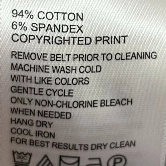 Tommy Bahama Gulf Shore Floral Belted Seersucker Dress Size L - Picture 7 of 10